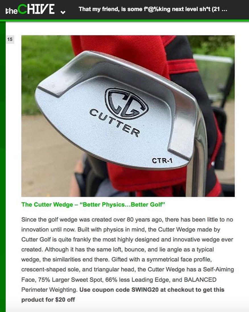 Cutter Wedge featured in The... Cutter Golf
